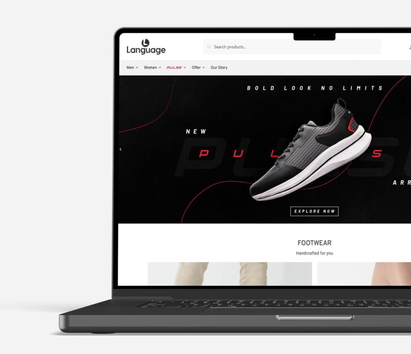 Language Shoes UX Optimisation, WooCommerce Development, Performance Optimisation Project