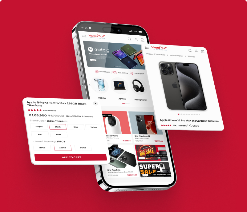 Viveks Custom eCommerce Development Project