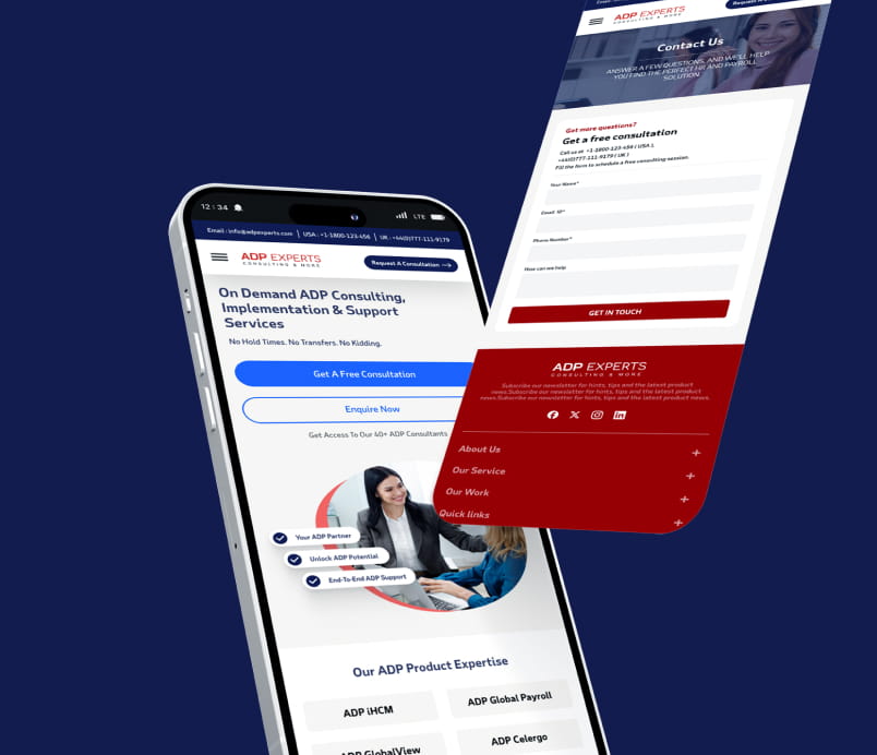 ADP Experts Web, UX, SEO Project