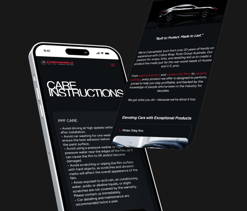 Cobra Shield Brand Identity + Web (UI/UX + WordPress build + Launch) Project