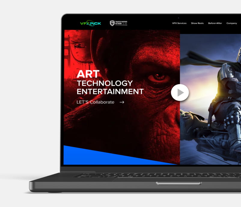 VFXPick UI/UX design, WordPress build, Heavy customisation, CRO Project