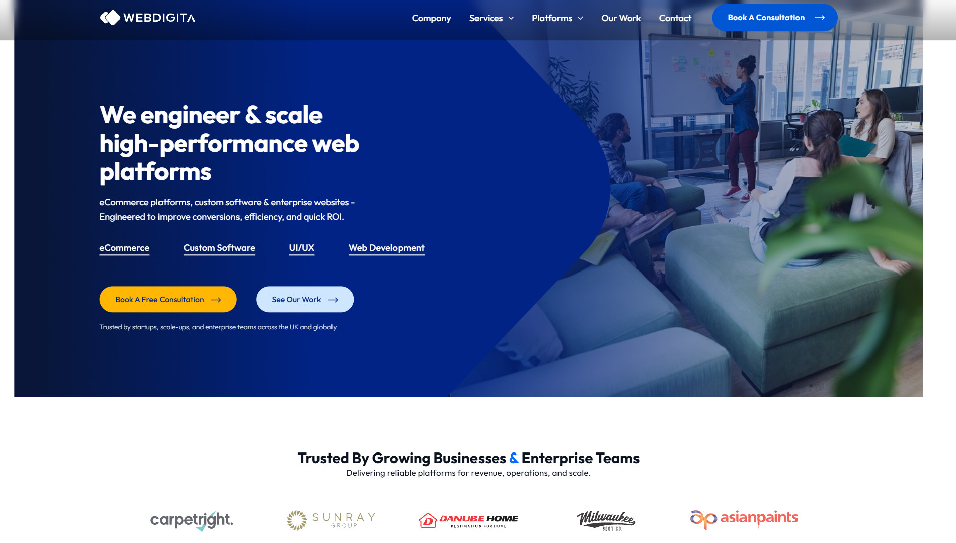 WEBDIGITA website screenshot